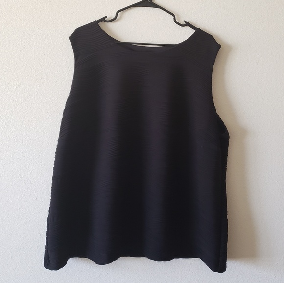 Calvin Klein Woman 3x Black Blouse Plus Size NWT - Picture 2 of 5